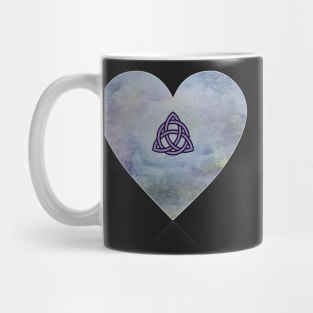 Triquetra Celtic Knot Heart Mug